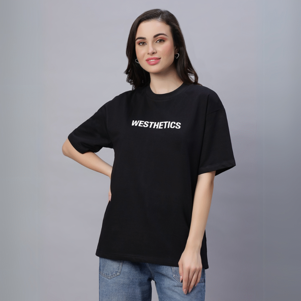 Black Oversized Unisex T-Shirt – 260 GSM | 100% Cotton - Image 5