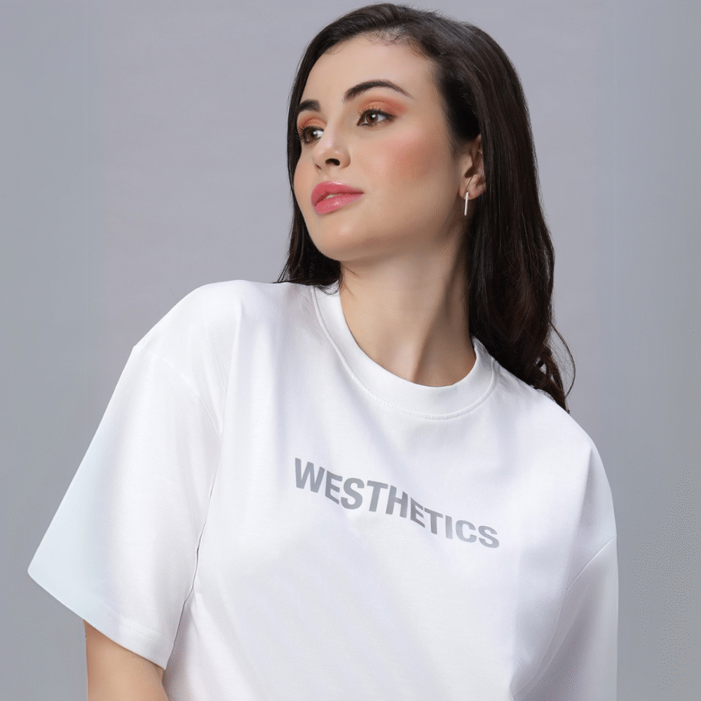 White Oversized Unisex T-Shirt – 260 GSM | 100% Cotton - Image 2