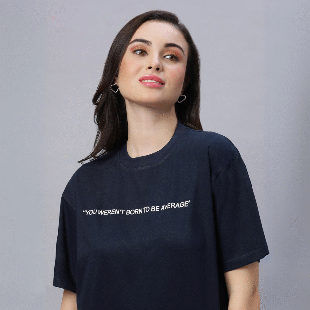 Navy Blue Oversized Unisex T-Shirt – 260 GSM | 100% Cotton - Image 5