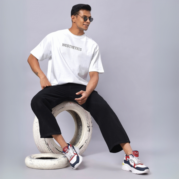 White Oversized Unisex T-Shirt – 260 GSM | 100% Cotton